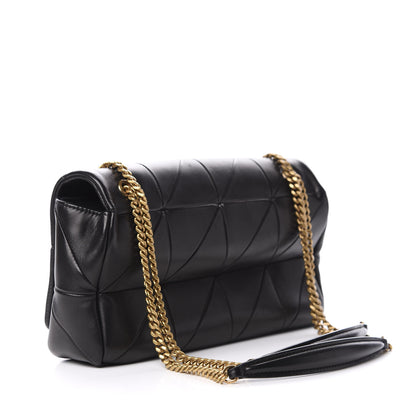 Saint Laurent Lambskin Patchwork Monogram Medium Jamie Black 2 of 12