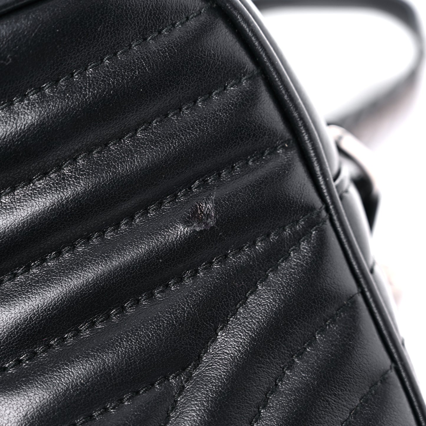 Soft Calfskin Diagramme Crossbody Bag Black
