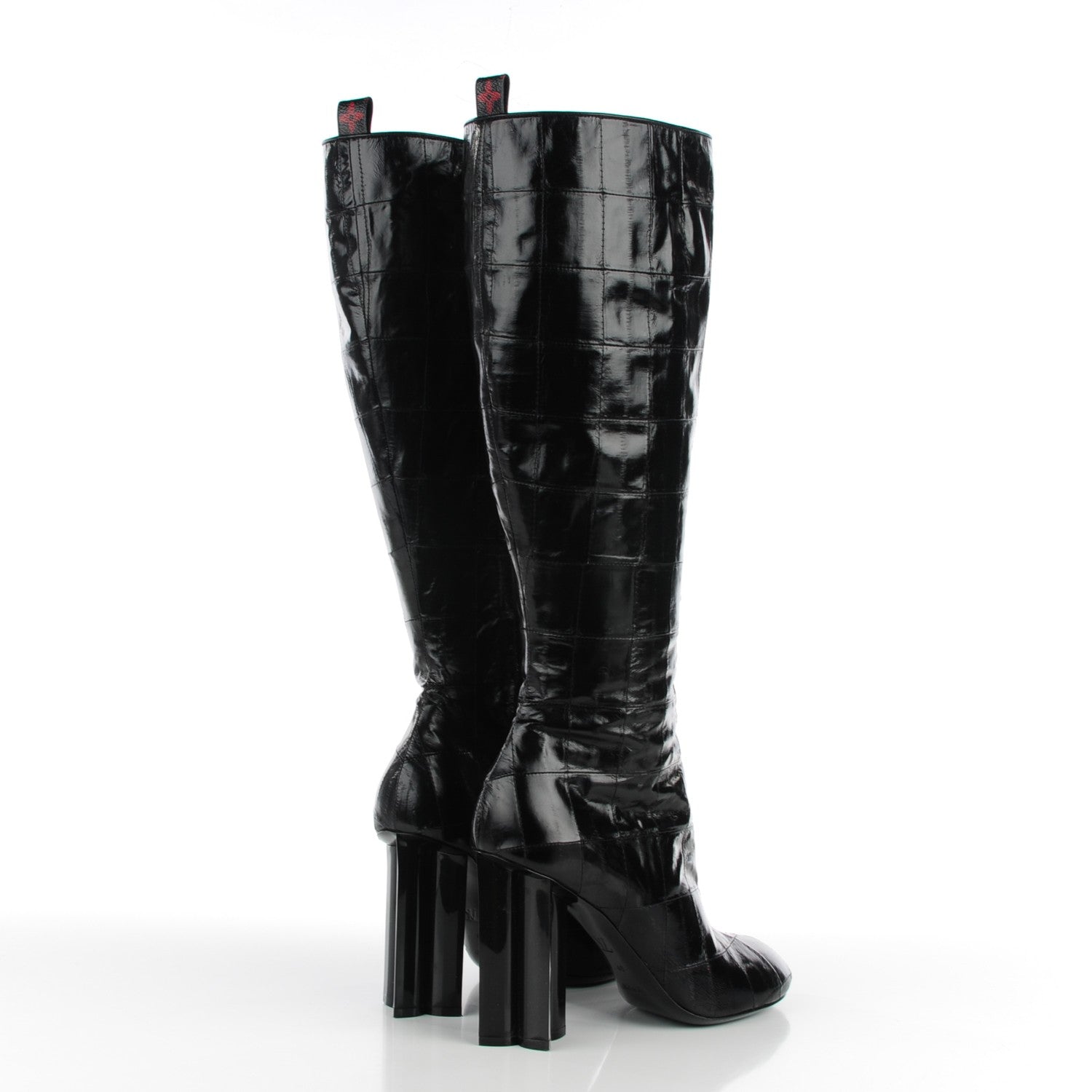 Louis Vuitton Eel Instinct High Boots 40 Black 4 of 8