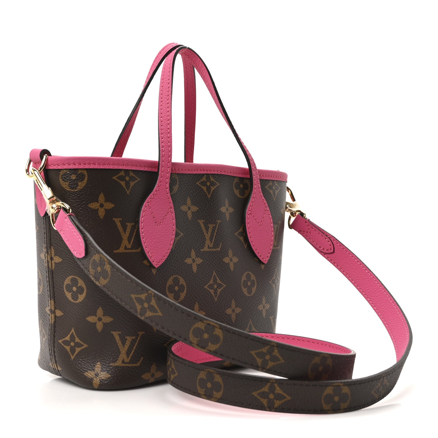 Louis Vuitton Monogram Neverfull Inside Out Bandouliere BB Rose Pondichery 4 of 18