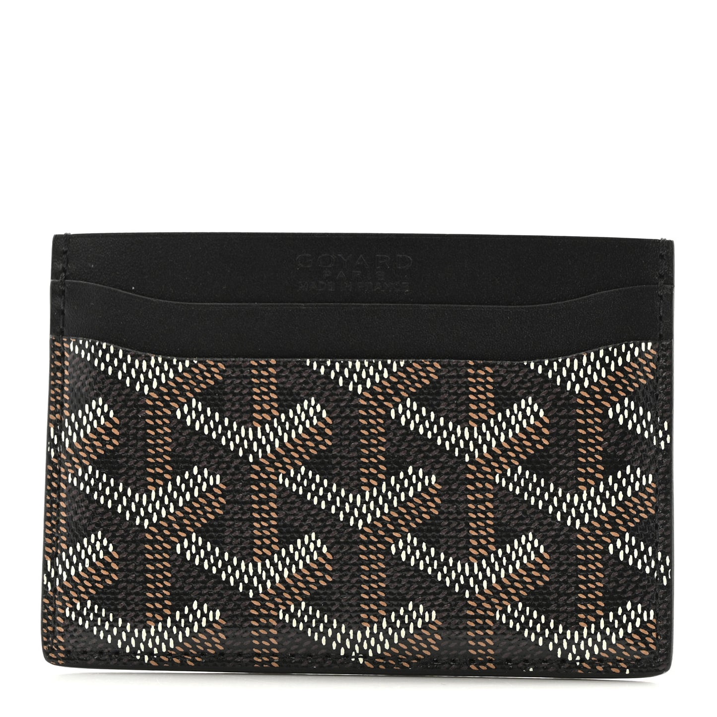 Goyardine Saint Sulpice Card Holder Black