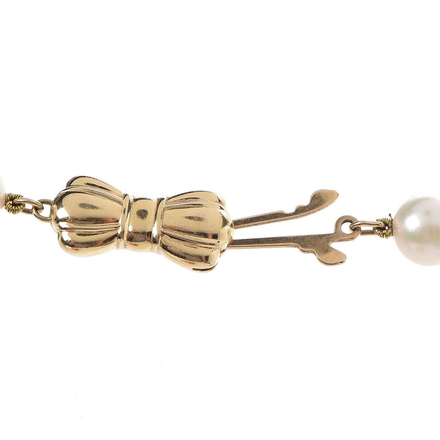 18K Yellow Gold Akoya Pearl 6.5-7mm Strand Necklace