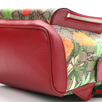 Gucci GG Supreme Monogram Tian Web Small Day Backpack Beige Multicolor Red 10 of 12