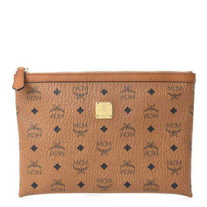 MCM Visetos Mini Pouch Cognac 1 of 9