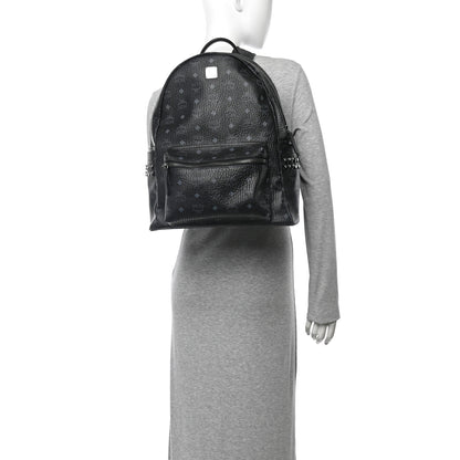 MCM Visetos Medium Side Studs Stark Backpack Black 2 of 12
