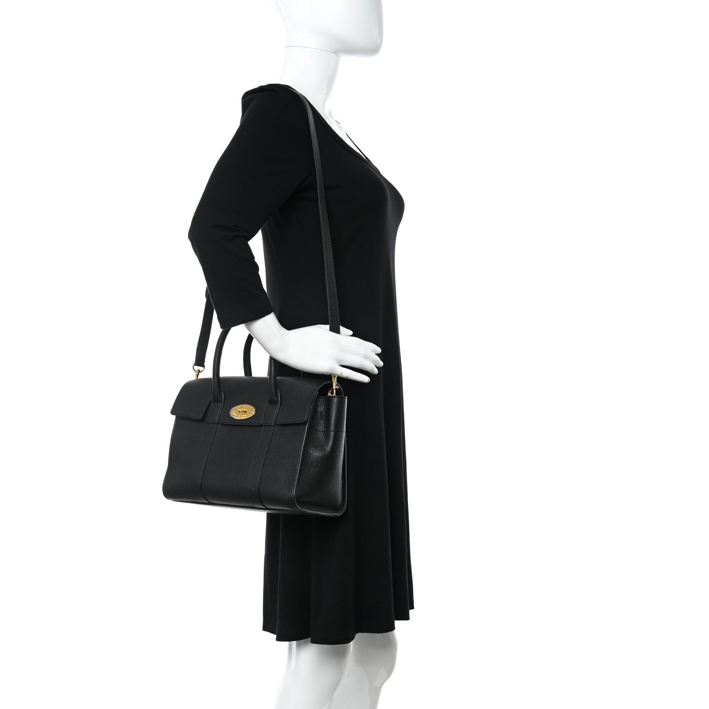 Classic Grain Small New Bayswater Black