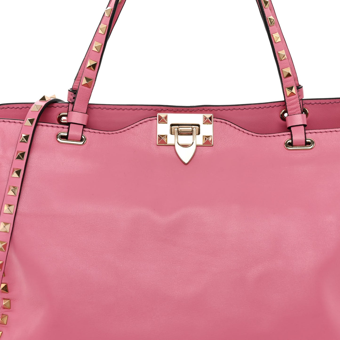 Vitello Medium Rockstud Tote Ninphea