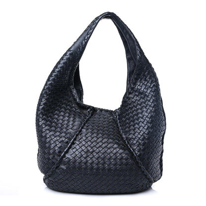 Bottega Veneta Cervo Intrecciato Large Simple Hobo Gunmetal 1 of 4
