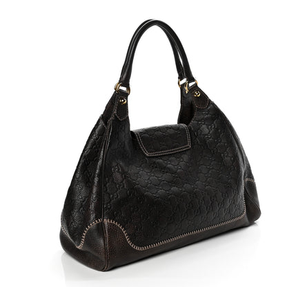Gucci Guccissima Large New Pelham Shoulder Bag Dark Brown 4 of 7