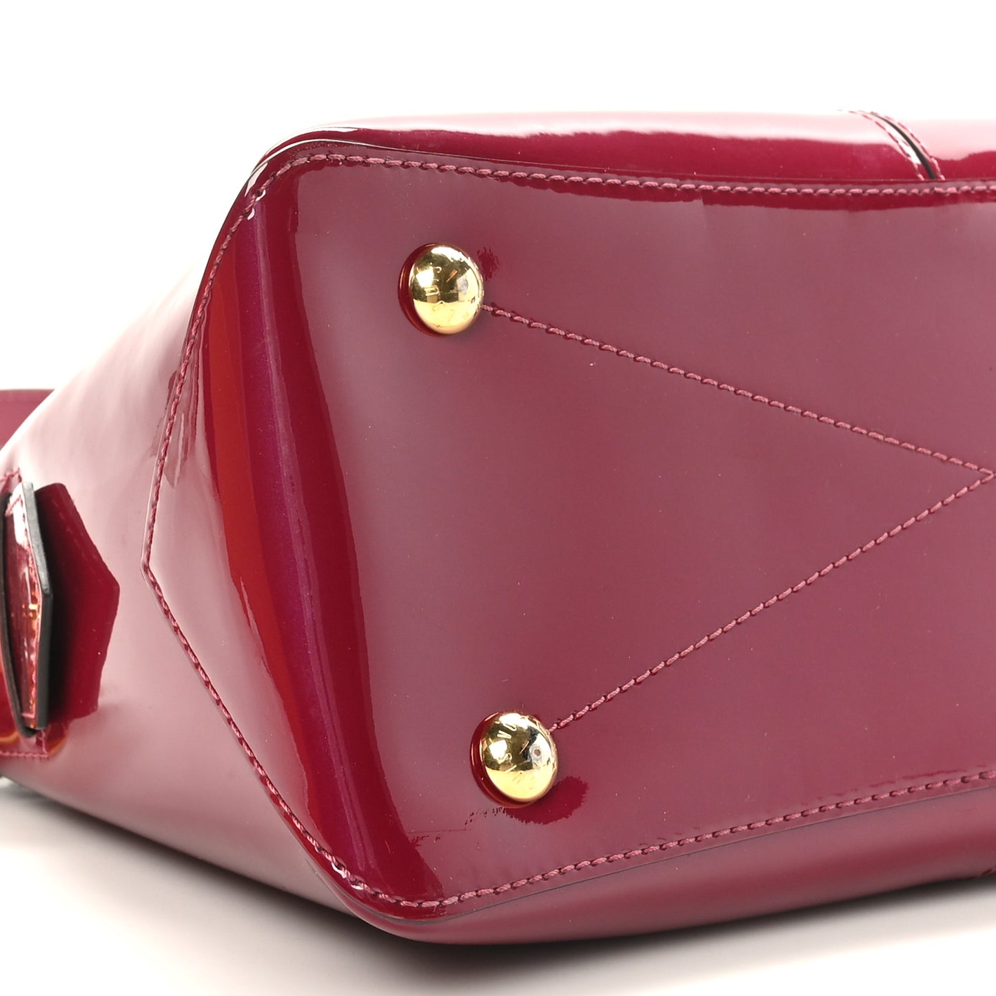 Patent Calfskin Miroir Tote Magenta