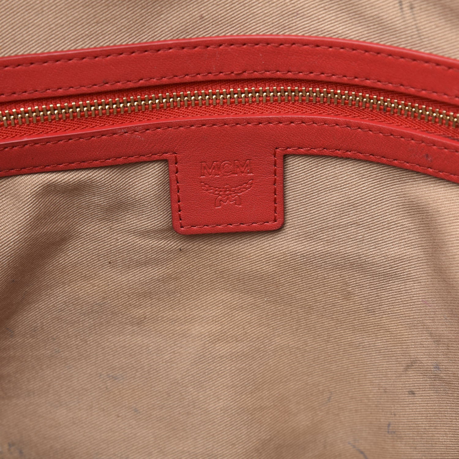 MCM Visetos Spektrum Medium Anya Shopper Tote Cognac 6 of 19