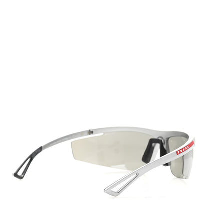 Prada Metal Rubber Linea Rossa Sport Sunglasses SPS A02S Argento 4 of 8