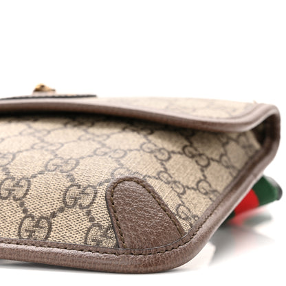 Gucci GG Supreme Monogram Neo Vintage Web Belt Bag Brown 9 of 10