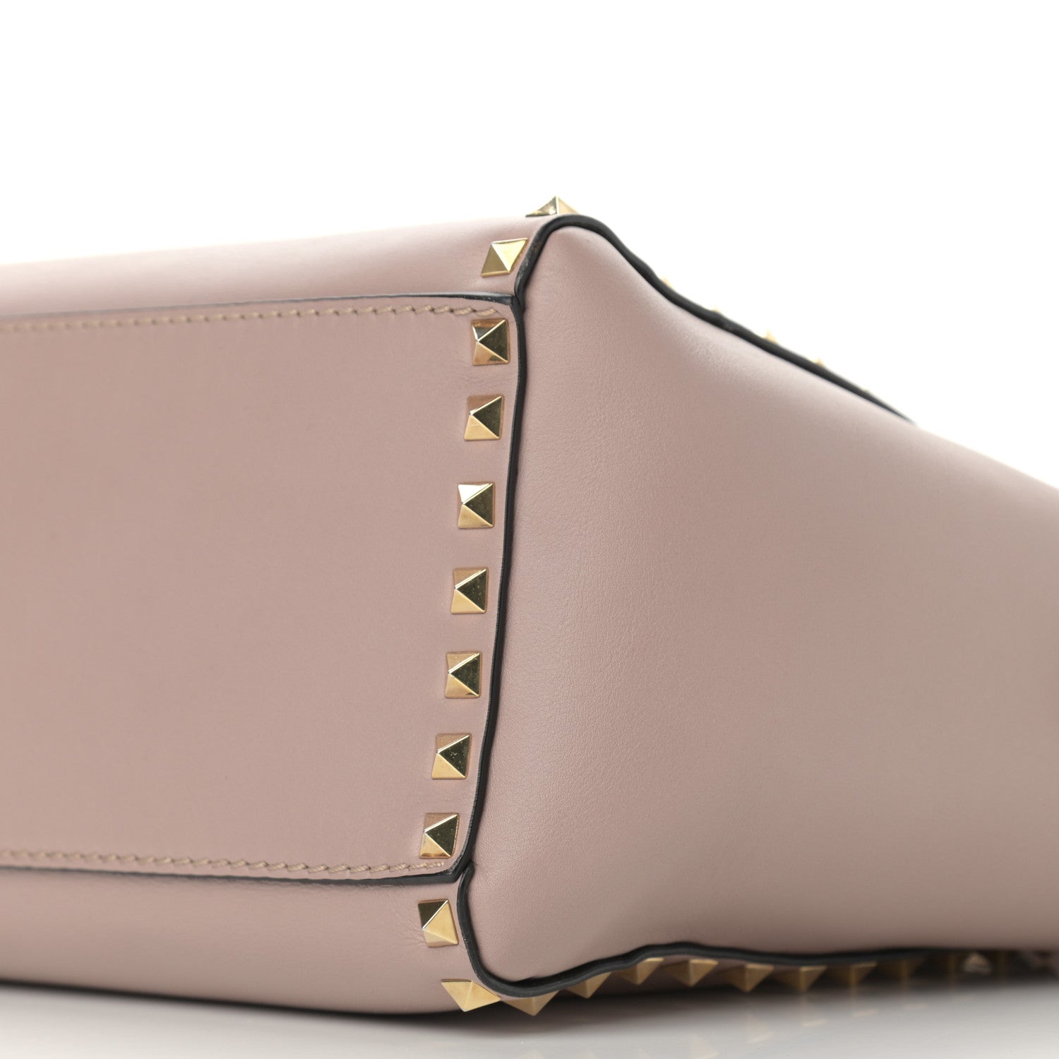 Valentino Garavani Vitello Rockstud Double Handle Tote Poudre 10 of 10