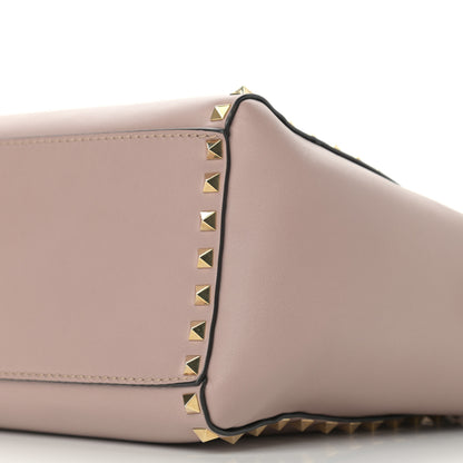 Valentino Garavani Vitello Rockstud Double Handle Tote Poudre 10 of 10