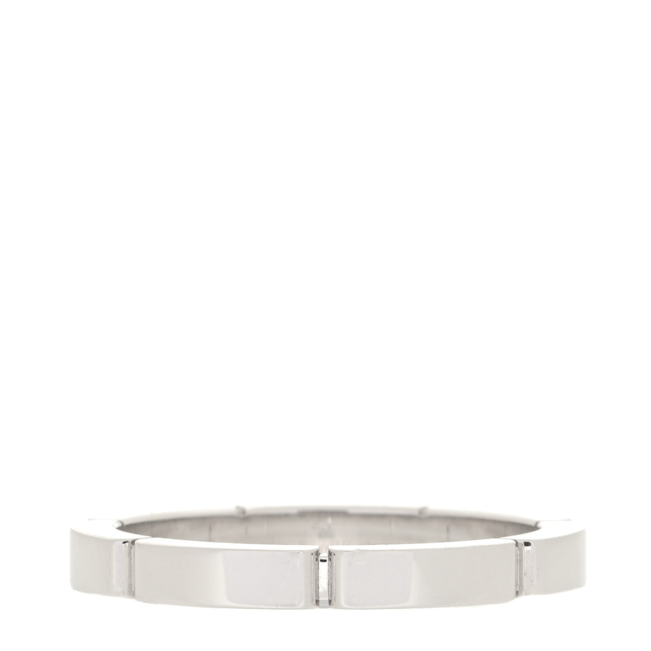 Cartier 18K White Gold 2.5mm Maillon Panthere Wedding Band Ring 57 8 3 of 4