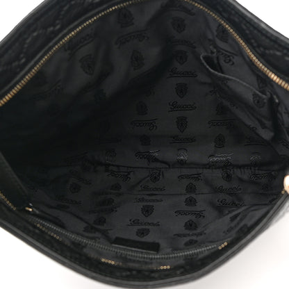 Gucci Guccissima Flat Messenger Bag Black 5 of 12