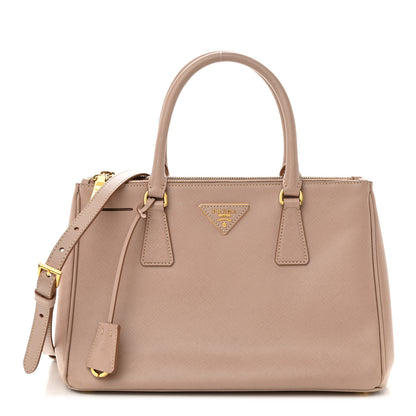 Prada Saffiano Lux Small Galleria Double Zip Tote Cammeo 1 of 10