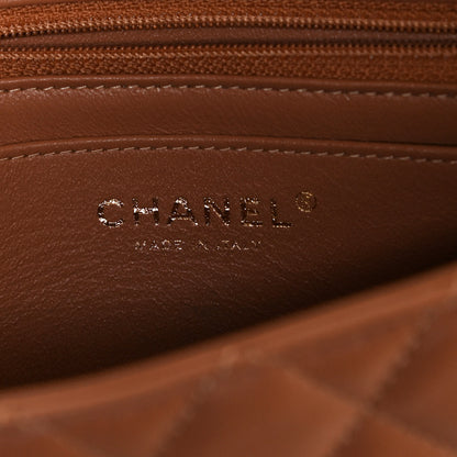 Chanel Lambskin Quilted Mini Rectangular Flap Brown 5 of 10
