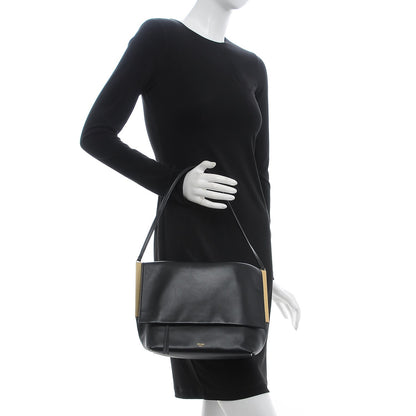 Celine Smooth Calfskin Flap Clasp Bag Black 2 of 6