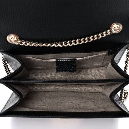 Gucci Dollar Calfskin Small Interlocking G Shoulder Bag Black 5 of 12