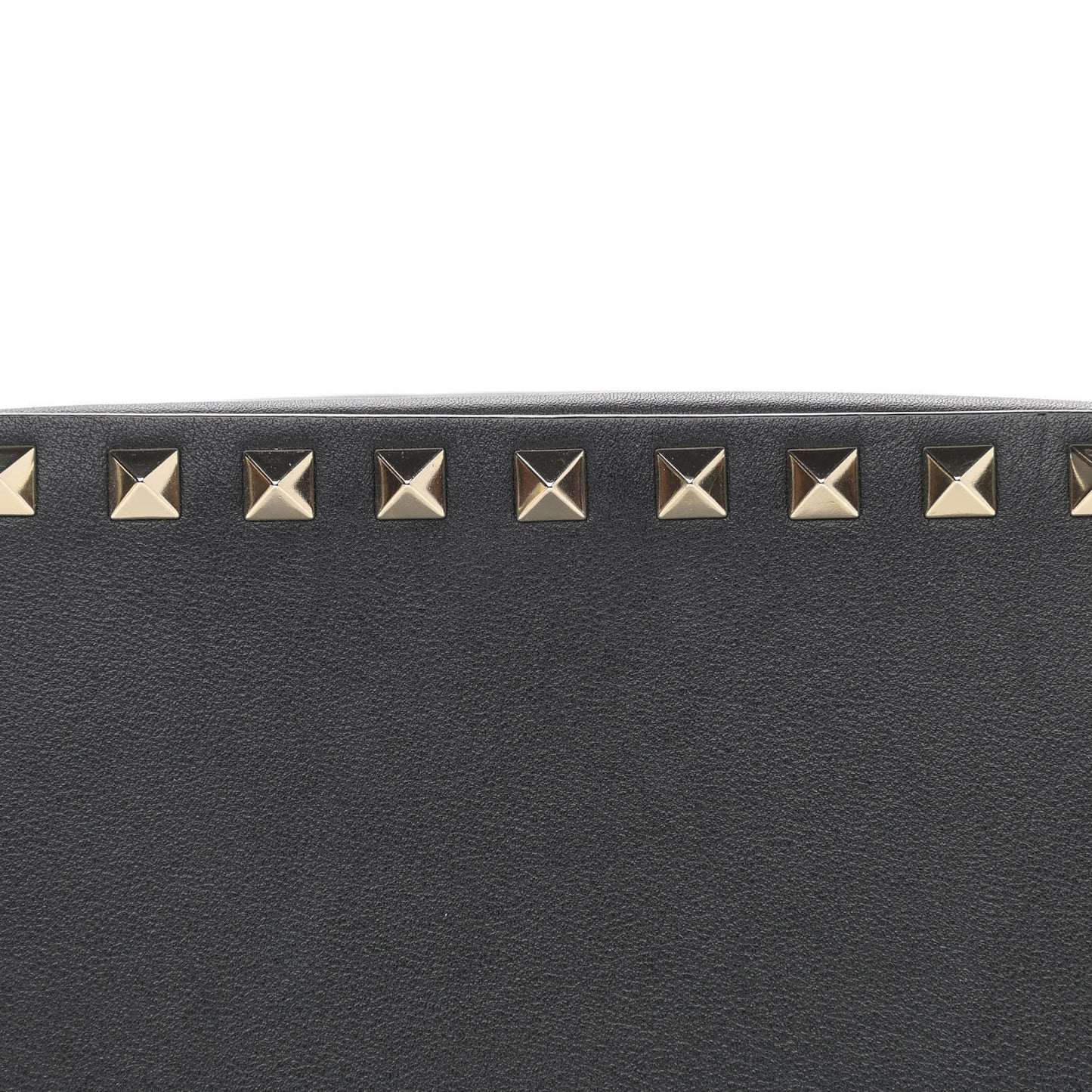 Calfskin Rockstud Camera Crossbody Bag Black