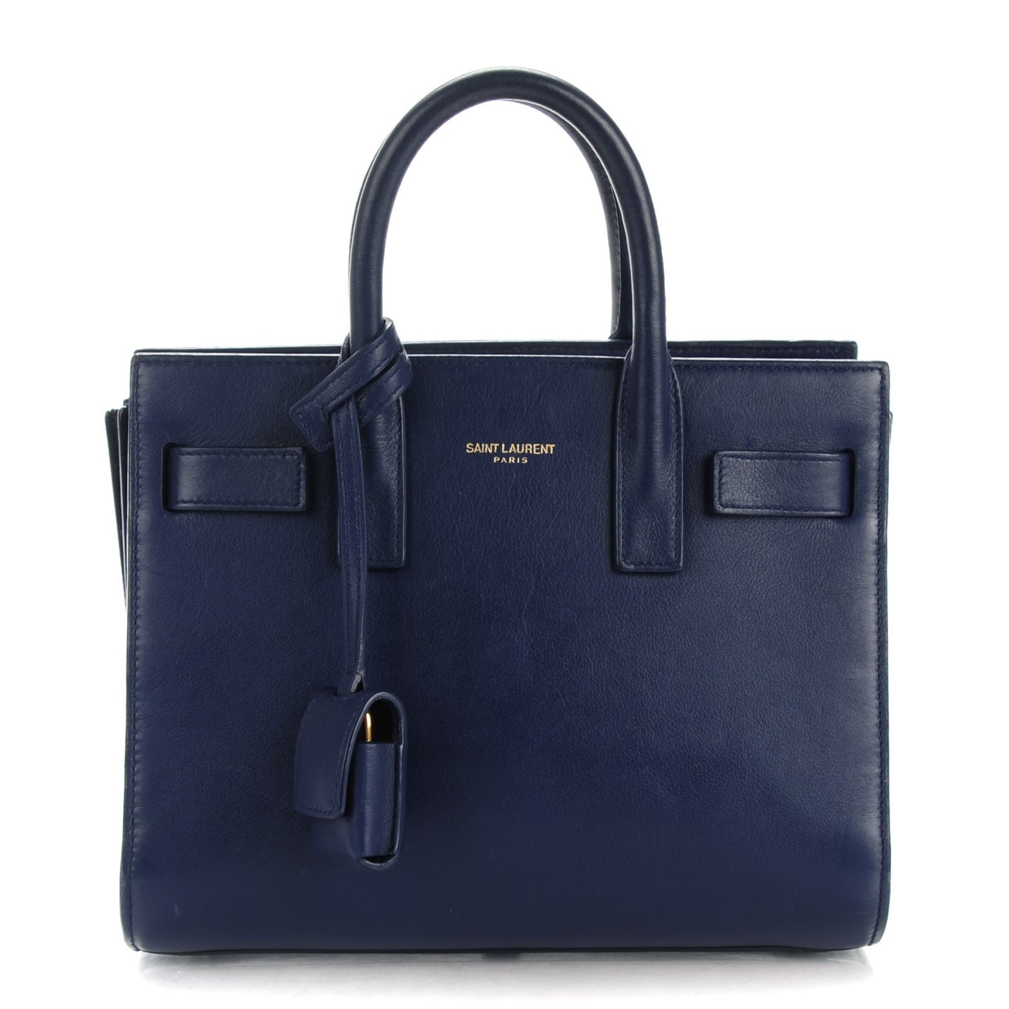 Calfskin Nano Sac De Jour Dark Blue