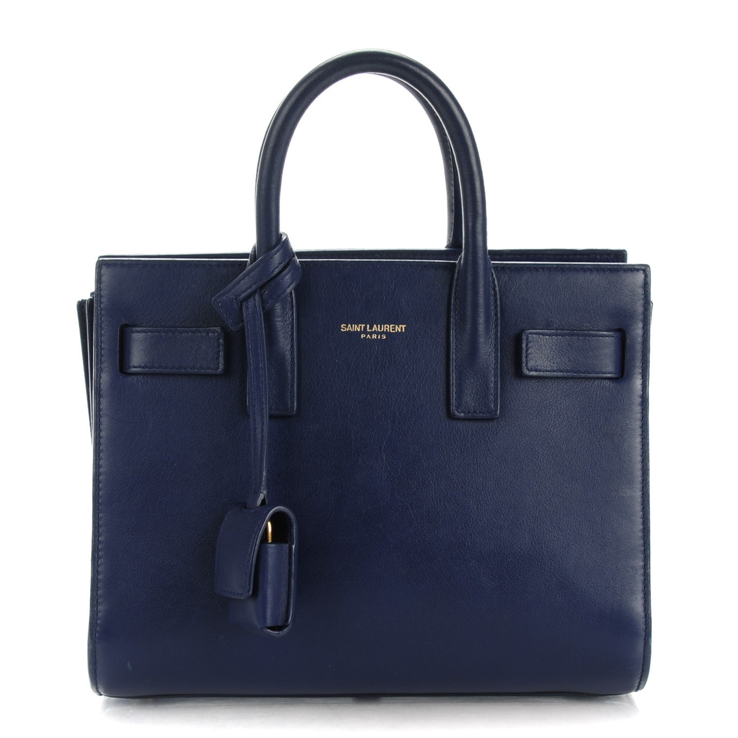 Saint Laurent Calfskin Nano Sac De Jour Dark Blue 1 of 6