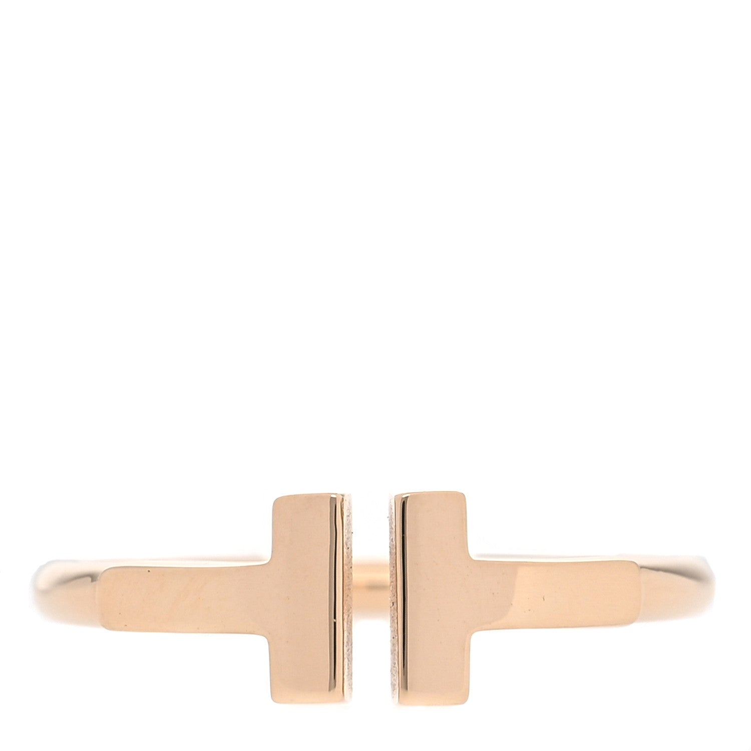 Tiffany 18K Yellow Gold T Wire Ring 48 4.5 1 of 5