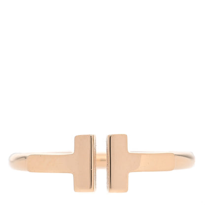 Tiffany 18K Yellow Gold T Wire Ring 48 4.5 1 of 5