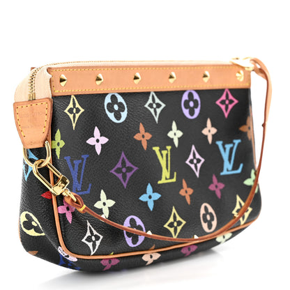 Louis Vuitton Monogram Multicolor Pochette Accessories Black 3 of 11