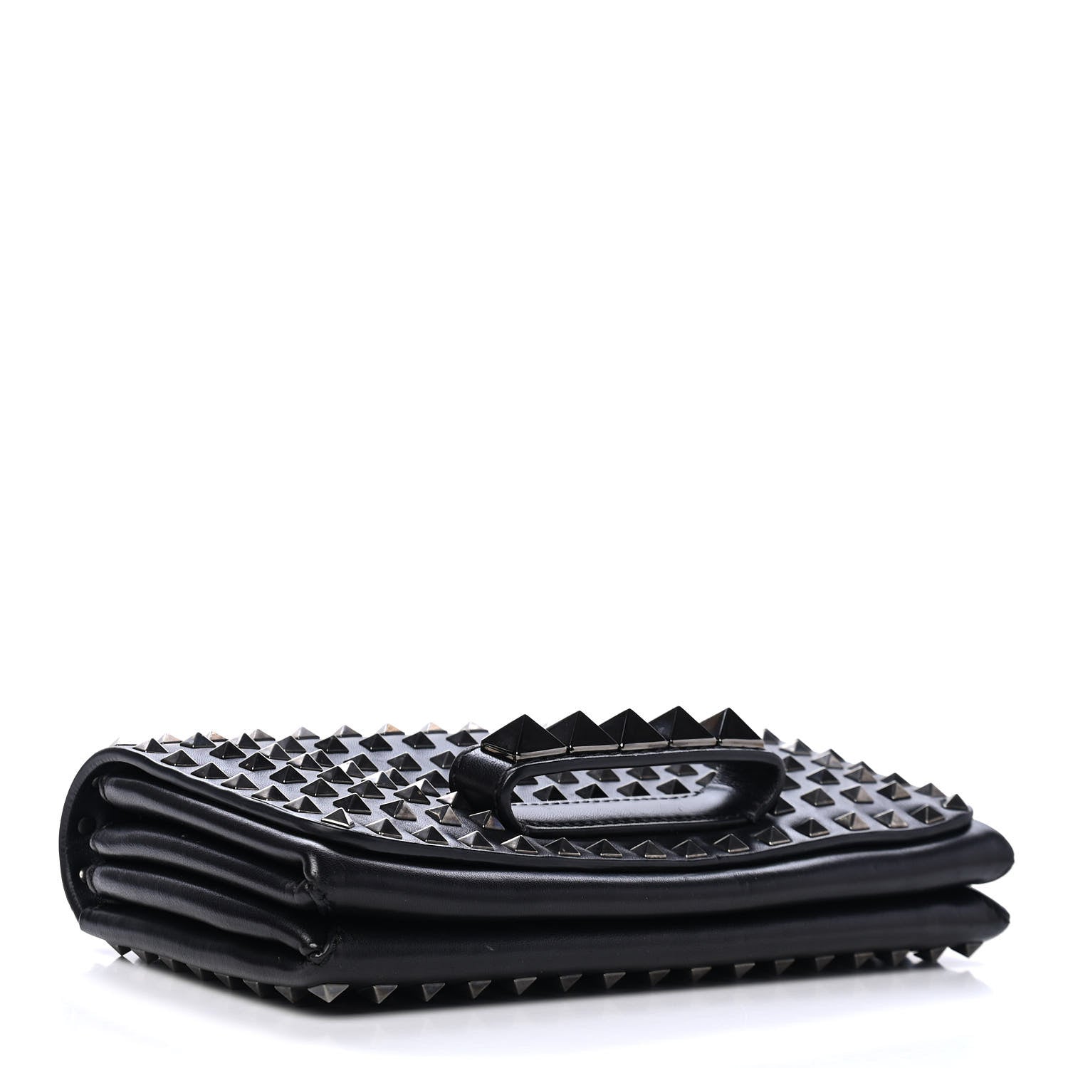 Valentino Garavani Vitello Rockstud All Over Va Va Voom Flap Bag Black 3 of 4