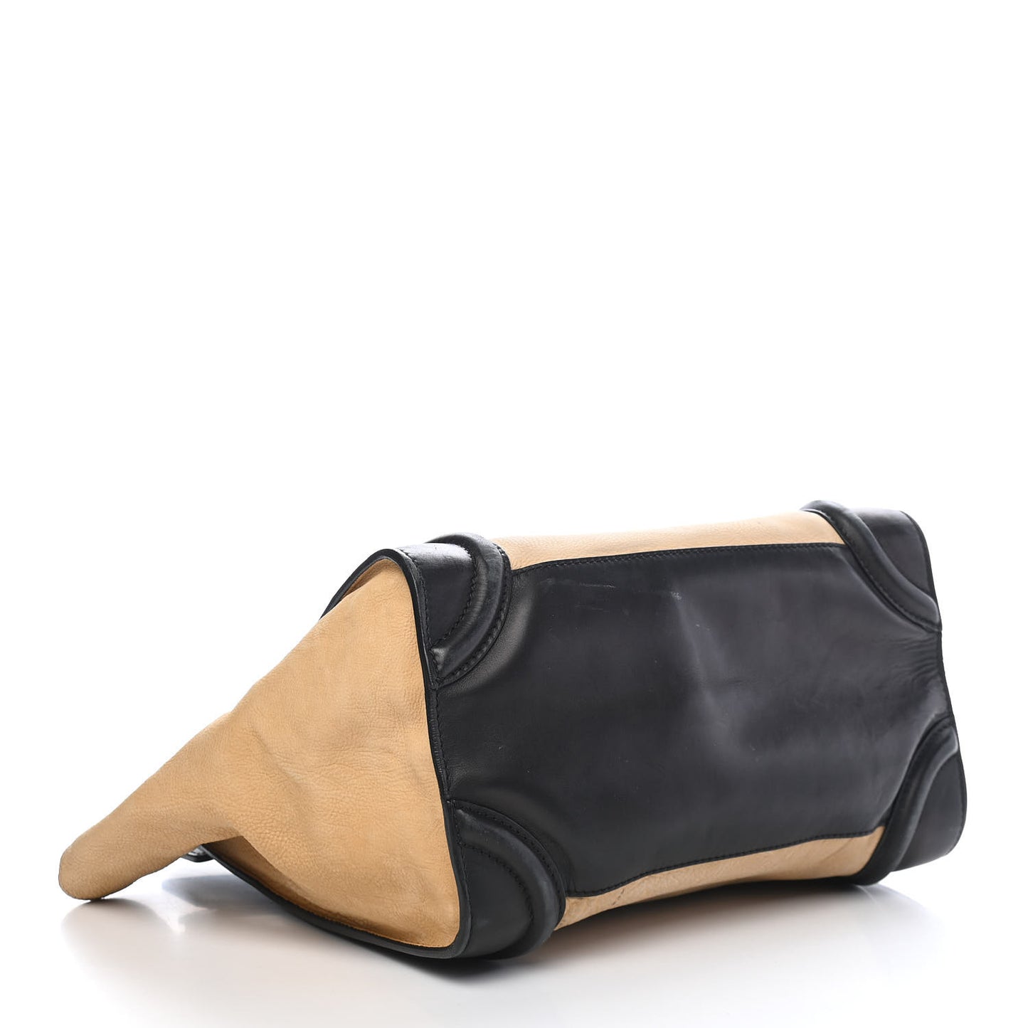 Nubuck Elephant Calfskin Mini Luggage Navy Dune