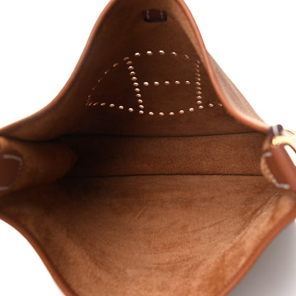 Hermes Taurillon Clemence Evelyne III PM Gold 7 of 8
