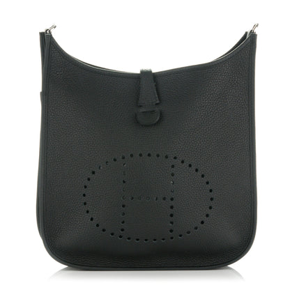 Hermes Taurillon Clemence Evelyne III PM Black 1 of 7