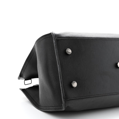 Saint Laurent Calfskin Small Monogram Cabas Black 9 of 17