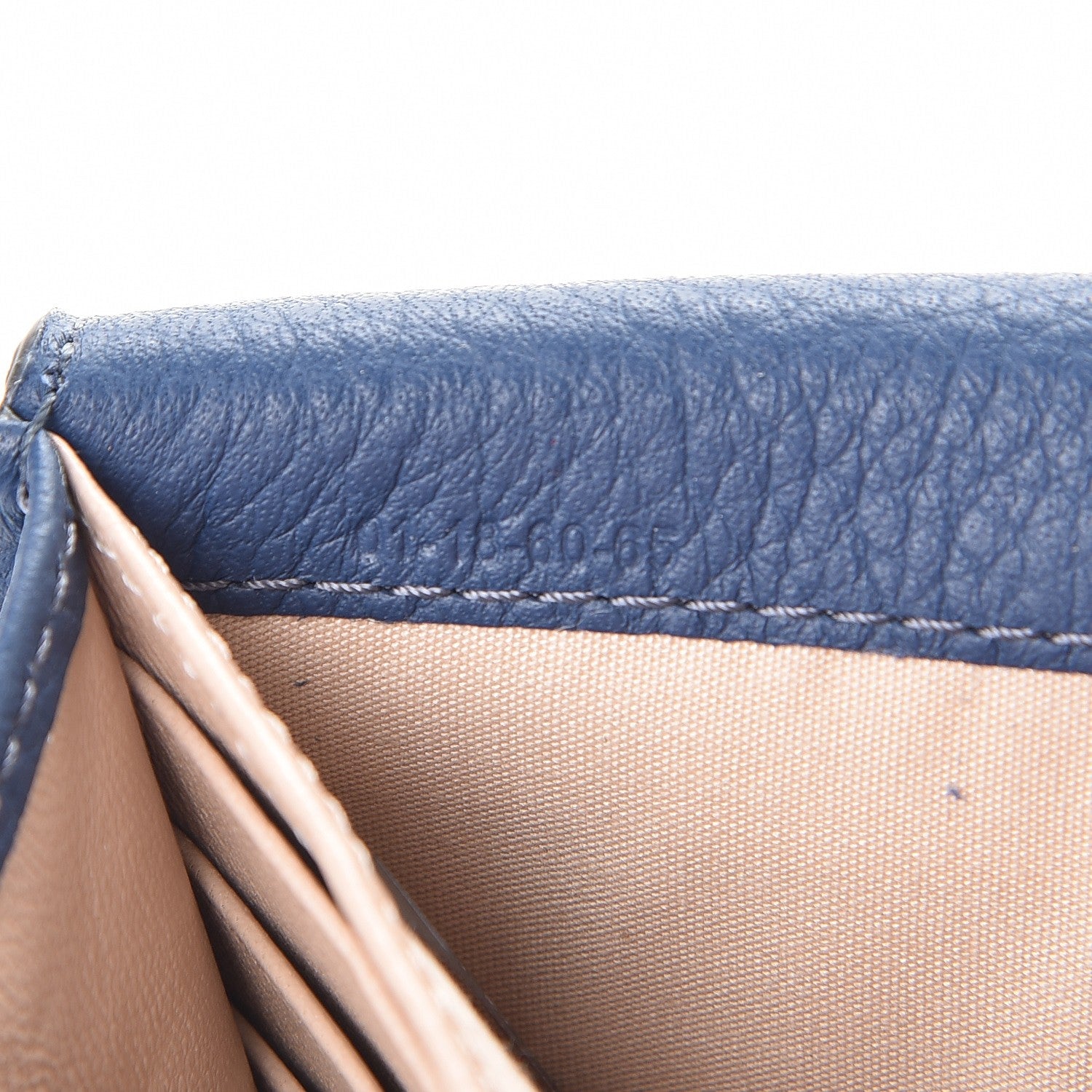 Chloe Calfskin Marcie Continental Flap Wallet Royal Navy 7 of 8