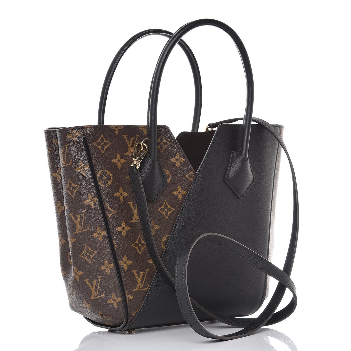 Calfskin Monogram Kimono Tote PM Black