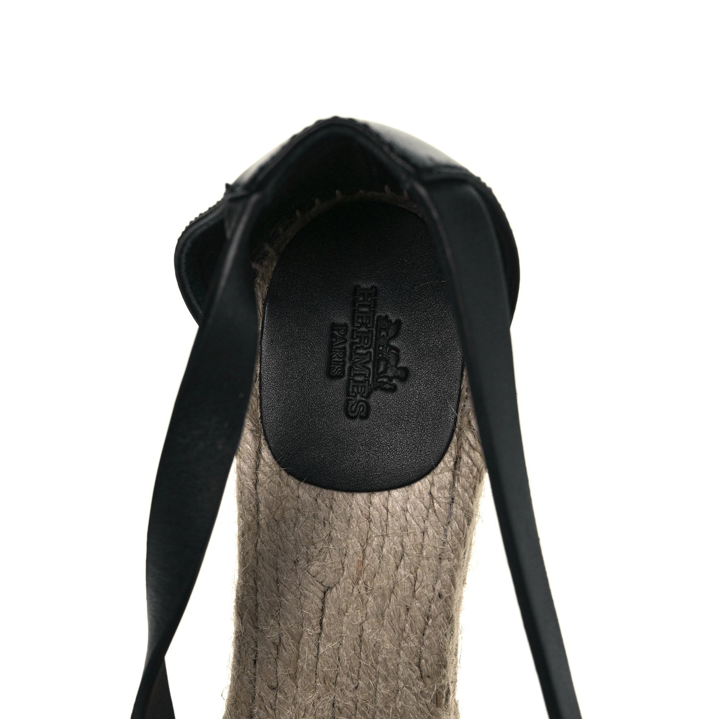 Calfskin Tipoli Espadrille Wedges 40 Black