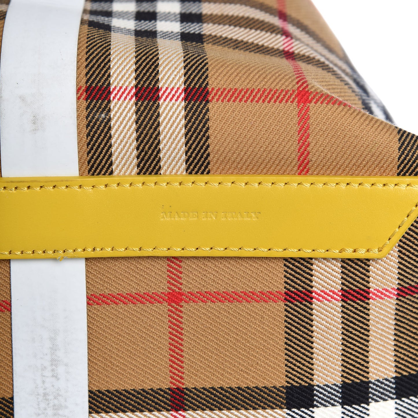 Vintage Check Large The Giant Reversible Tote Yellow