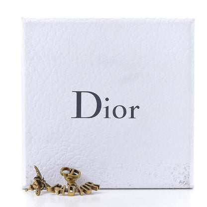 Christian Dior Metal J'Adior Earrings Aged Gold 4 of 4