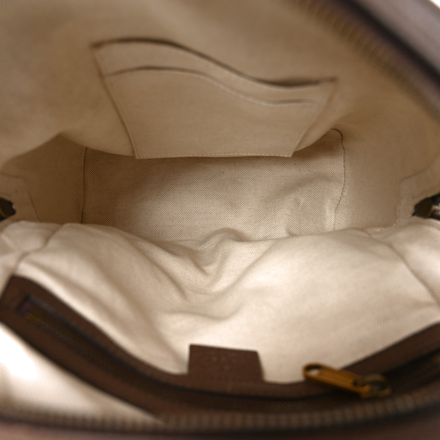 Gucci GG Supreme Monogram Calfskin Web Small Ophidia Day Backpack Beige Ebony New Acero 4 of 10