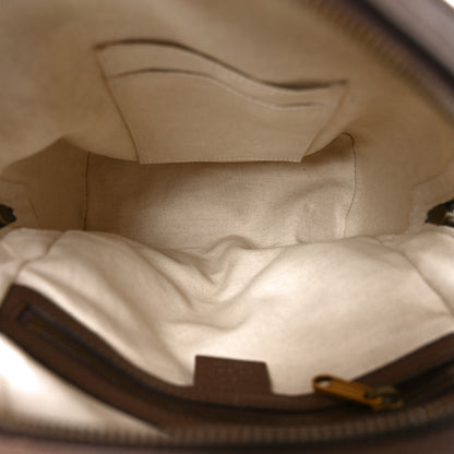 Gucci GG Supreme Monogram Calfskin Web Small Ophidia Day Backpack Beige Ebony New Acero 4 of 10