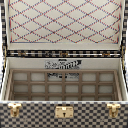 Louis Vuitton Damier 1895 Ladies Hat Trunk Mini Malle Chapeaux Jewelry Box 6 of 16