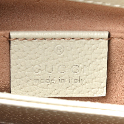 Gucci GG Supreme Monogram Flora Web Small Ophidia Chain Shoulder Bag White 5 of 10