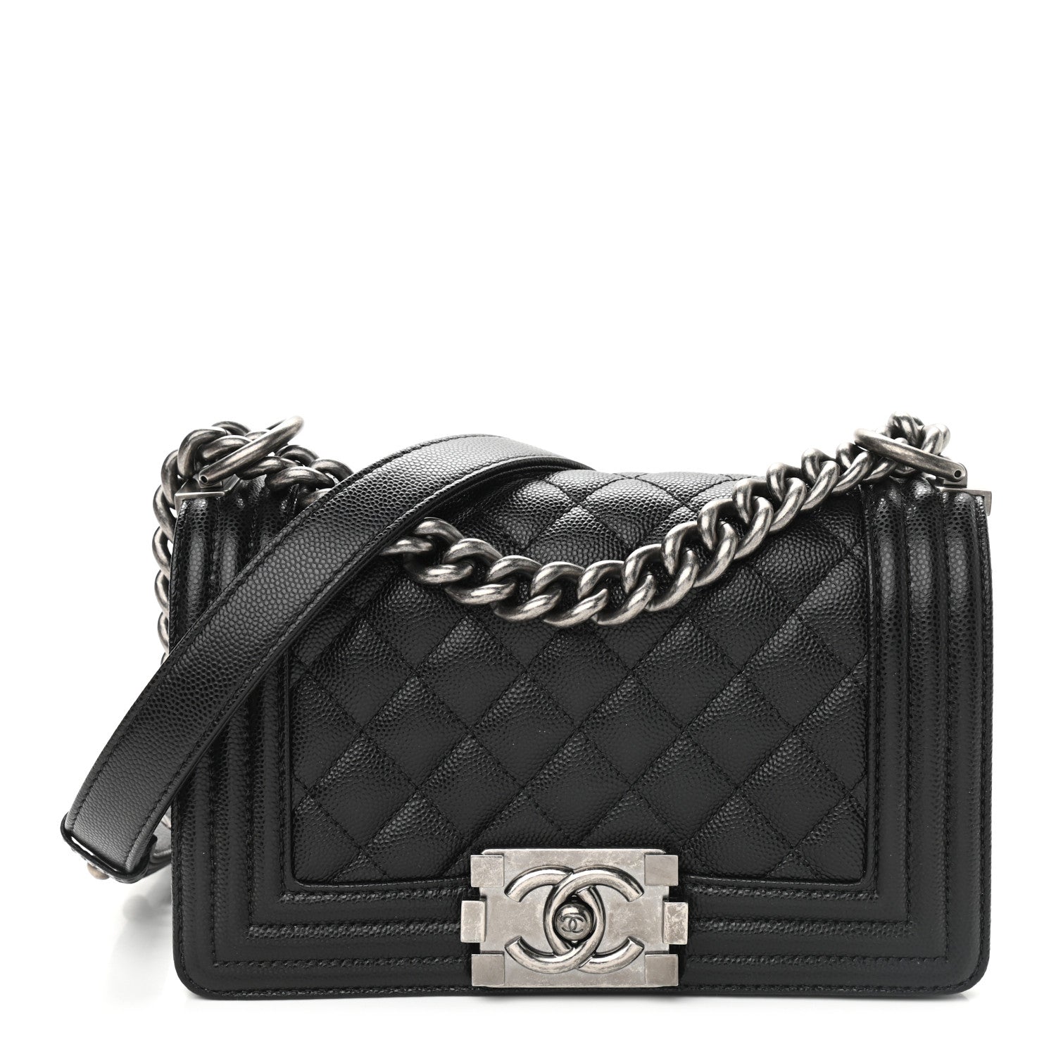 Chanel Caviar Quilted Small Boy Flap Black 1 of 9