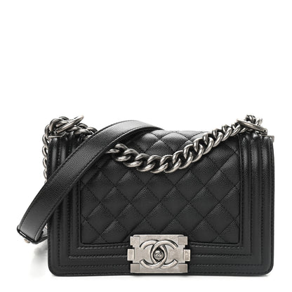 Chanel Caviar Quilted Small Boy Flap Black 1 of 9