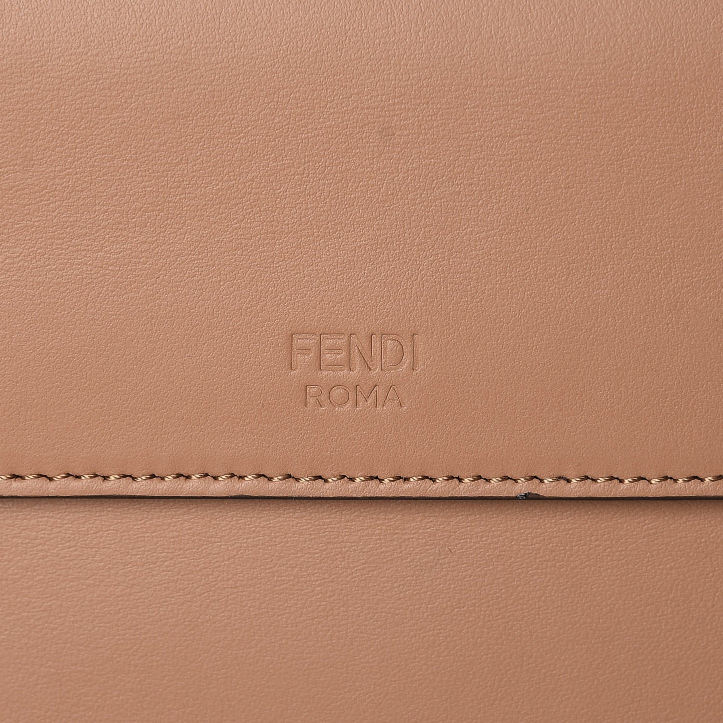 Vitello Century F is Fendi FF Embossed Kan I Shoulder Bag Orzo Tobacco