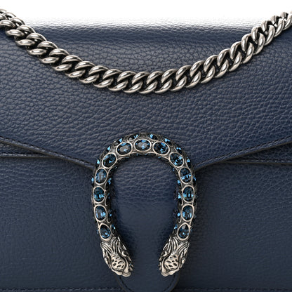 Gucci Dollar Calfskin Crystal Small Dionysus Shoulder Bag Blue Agata Montana Sapphire 9 of 17