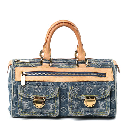 Louis Vuitton Monogram Denim Neo Speedy Blue 1 of 10